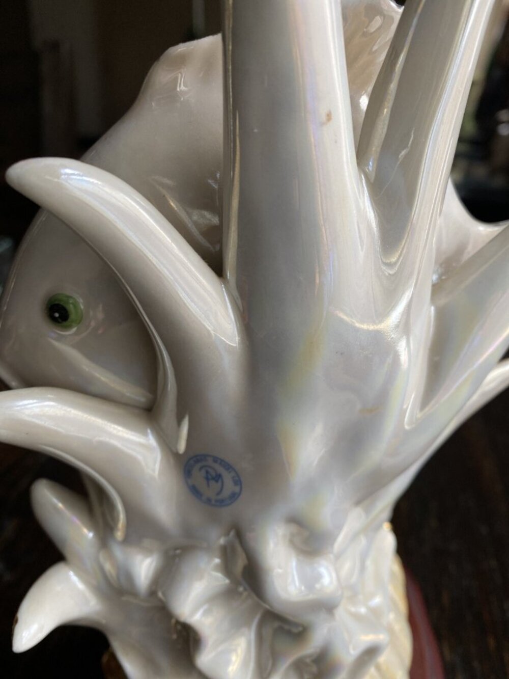 Portuguese Porcelain 3D Fish Nautical Sculpture Figurine Porcelenas Maicel LTD - Picture 9 of 13